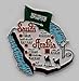 Saudi Arabia Country Outline Refrigerator Magnet, Approximate Size 2 inch x 3 inch