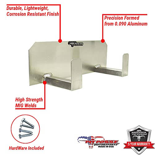 Pit Posse PP125 Dual Double Helmet Rack Holder Enclosed Race Trailer