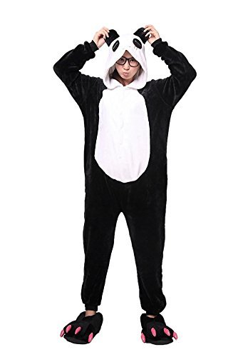 LATH.PIN Adult Costume Onesie Unisex Panda Pajamas Halloween Kigurumi