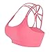 LYZ Women's Padded Sports Bra Criss Cross Back High Impact Strappy Yoga Bra
