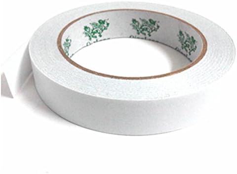 1" x 27 Yards Double-Sided Adhesive Sticker Tape, QingLong Premiun Permanent Double-Sided Adhesive Sticker Tape For Photos/ Documents/ Wallpaper And Many Other Craft Projects (24mm x 25m) (1 Roll))