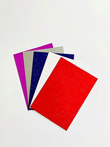House of Card & Paper Asstd Glitter Card A4 240gsm (Pack of 20 Sheets)