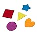 Juvale 1000 Pieces Felt Shapes for Crafts, Heart, Star, and Geometric Designs, Felt Ornaments for Craft Projects (Assorted Colors)
