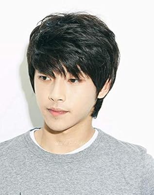 Korean Lover Style Fashion Cool Men Fluffy Short Curly Wig For Boy