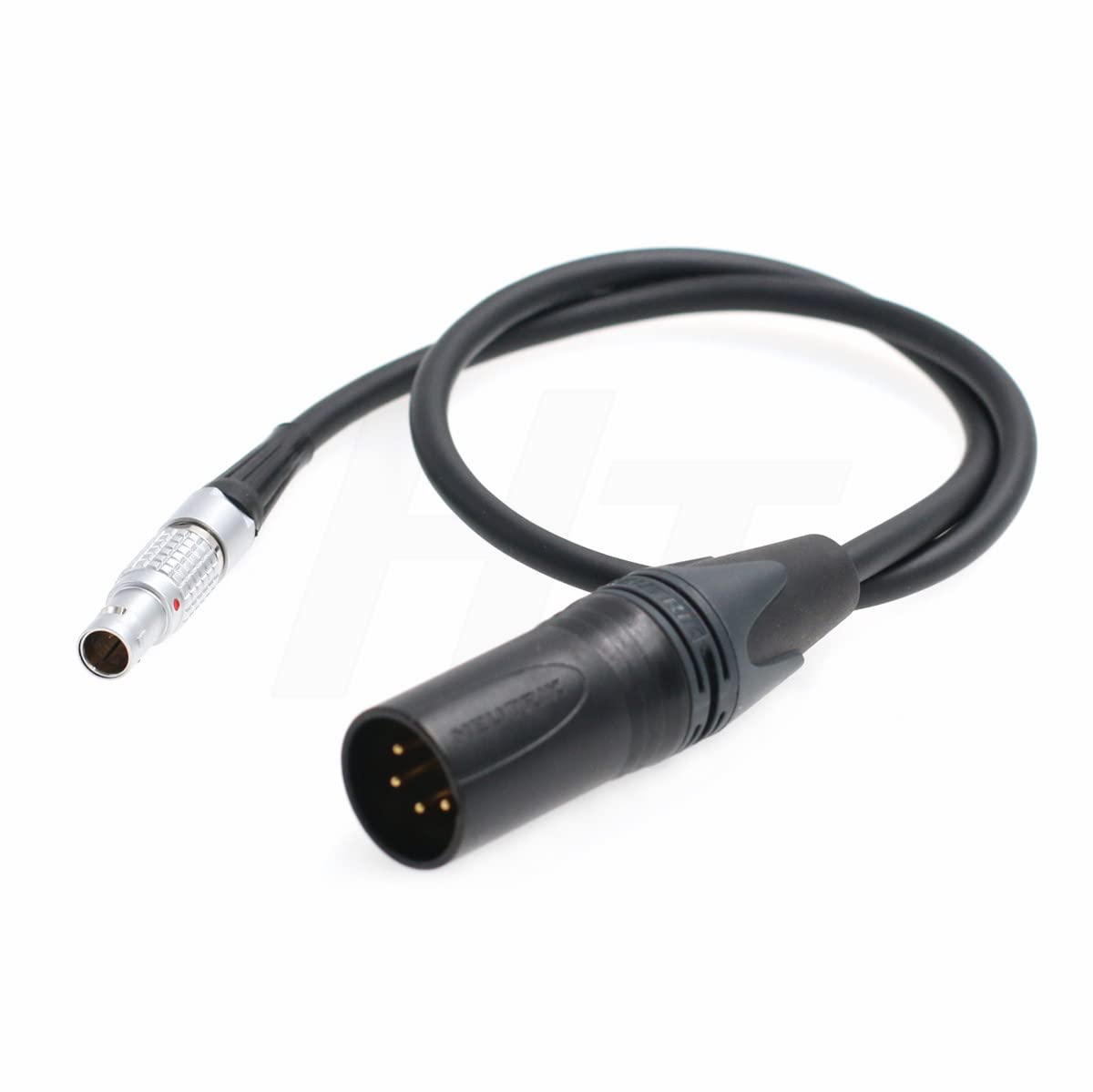 HangTon XLR 4 Pin 0B 2 Pin Teradek Power Cable for Bond Bolt Cube Transmitter & Receiver (50cm)