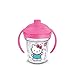 Tervis 1250477 Hello Kitty-Baby Insulated Tumbler with Wrap and Playful Pink Lid, 6oz My First Sippy Cup, Clear
