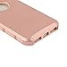 MTRONX Phone Case for iPhone 5, iPhone 5s, Shockproof Hybrid Hard Soft TPU Case Bumper for Apple iPhone 5, iPhone 5s - Rose Gold/Rose Gold(HC-RGRG)