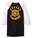 FEA Standard Queens of The Stone Age Palm Desert Tiger Mens Raglan Shirt, Black/White, Small