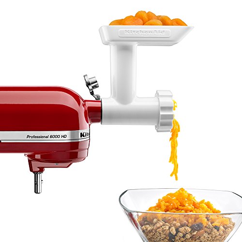 KitchenAid 80127 Stand Mixer Attachment with Food Grinder, Rotor Slicer, Shredder and Sausage Stuffer, White - Thumbnail 4