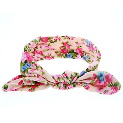 image for Vicbovo Baby Turban Headbands, Cute Toddler Infant Girls Floral Bowkno
