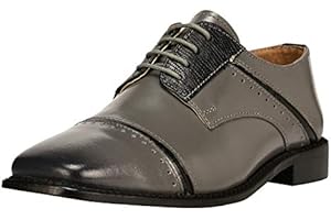 LIBERTYZENO Easter Boys Shoes Animal Print Genuine Leather Kids Shoes Lace up Oxford Dress Shoes