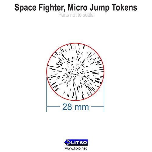 Space Fighter, Micro Jump Tokens, Translucent Grey (3)