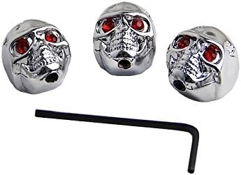 Mobiz 3pcs/Set Skeletons Tone Volume Control Knobs Buttons For Electric Guitar Musical Instruments Parts with Wrench
