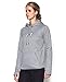 Under Armour Women's Icon Caliber Hoodie, True Gray Heather/Grape Fusion, Medium