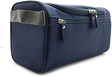 Hanging Travel Toiletry Bag For Men or Women- Perfect For Grooming Shaving Dopp Kit & Travel Size Toiletries. (Navy Blue)