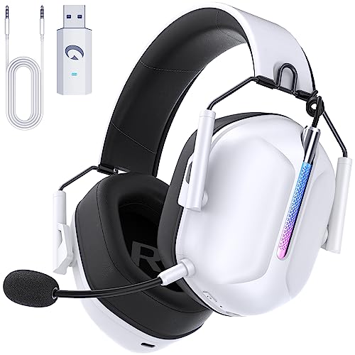Gvyugke Wireless Gaming Headset for PS5, PS4, PC, 2.4GHz USB Gaming