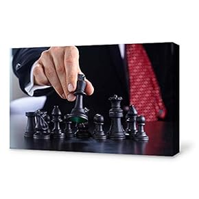 Canvas Wall Art for Living Room, Bedroom Chess Canvas Prints for Home Decoration Ready to Hang - 12x18 inches