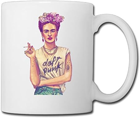 Frida Kahlo Painter Paintings Artwork Biography Funny Tea Cups Porcelain Coffee Mugs