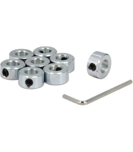Shaft Collar 3/8" Double Split Carbon Steel Clamping Collar Shaft Collars Black