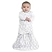 HALO 100% Cotton Sleepsack Swaddle Wearable Blanket, Feather Aloe, Newborn