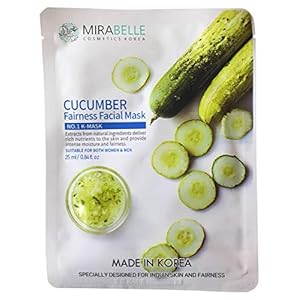 MIRABELLE Sheet Mask for Fairness, Pack of 5