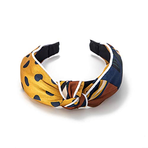 image for GUNIANG Knot Wide Headbands for Women, Cloth Dot Hair Bands for Women'