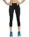 Champion Women's 6.2 Double Dry Performance Capri Legging, Black, M