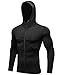 Jessie Kidden Men's Quick-Dry Gym Workout Hoodie Jacket Sports Running Sweatshirt #9003