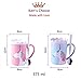 Kerr's Choice UNICORN Ceramic Coffee Mug/Tea Mug with Lid and Spoon for Girls and Women, Novelty Mug ❤Unicorn Gift, Mug Gift❤ (pink)