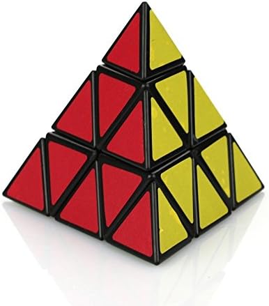 Pyraminx Pyramid Speed Cube Puzzles Triangle Magic Cube for Kids' Intelligence Development (Black)