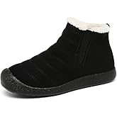 ZEENXIUYA Womens Snow Boots Comfortable Warm Fur Lined Winter Waterproof Flat Lace-Up Ankle Boots Outdoor Winter Booties