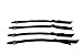 LoveFifi Women's Adjustable Garter Straps with Metal Clips - Set of 4 (One Size Double Clips, Black 2 Clip)