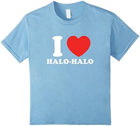 unisex-child Filipino Food I love Halo Halo Mix Mix T-shirt 6 Baby Blue