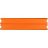 Hot-Wheels FTB68 Mega Garage Replacement Track Piece, Orange, 11 3/4" | Two Lane, Die-Cast Vehicle Playset Compatible, Replacement Part