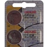 1 X Two Maxell CR2016 Lithium Batteries for Streamlight Key Chain CuffMate Light