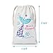 Kreatwow Mermaid Party Favor Bags Drawstring Goody Bags for Mermaid Party Supplies 5 x 8 inches 10 Pack