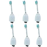 Genkent Replacement Toothbrush Heads For Philips Sonicare E Series Toothbrush HX7002 HX7022 Essence Xtreme Elite Advance cleancare (6-Pack)
