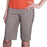 Monterey Club Ladies Stretchable Plaid Bermuda Shorts #2816