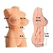 SHEQU Sex Love Doll Male Masturbator- 3D Realistic Male Sex Dolls with Breasts Butt Tight Vigrin Pussy Ass Silicone Adult Toys for Men Sexual Pleasure Masturbation (Sexy Maggie)