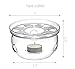 Glass Teapot Harmony, 42oz/1242ml with Tea Warmer Cozy Lead Free Special Glass No Drip by Tea Beyond
