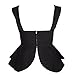AOMEI Womens Summer Ruffles Crop Tank Tops with Bow Tie
