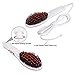 #1 Hair Brush Straightening Brush - Angel Kiss Hair Straightener Electric Heating Ceramic Comb Digital Anion Hair Care, Anti-Scald Effective Detangling Silky Hair Brush White Nasv100
