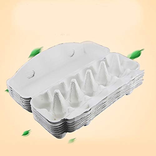 Angoily 10 Stück Pappe Eierkartons Biologisch Abbaubare Zellstofffasereier Eier Eierablagebehälter Halter Behälter für… – Bild 5