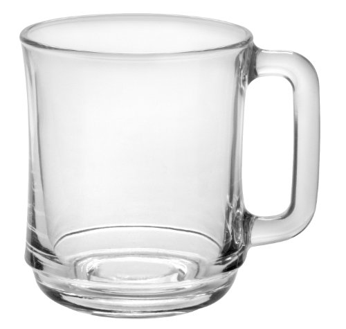 Duralex - Lys Stackable Clear Mug 310 ml (10 7/8 oz) Set Of 6
