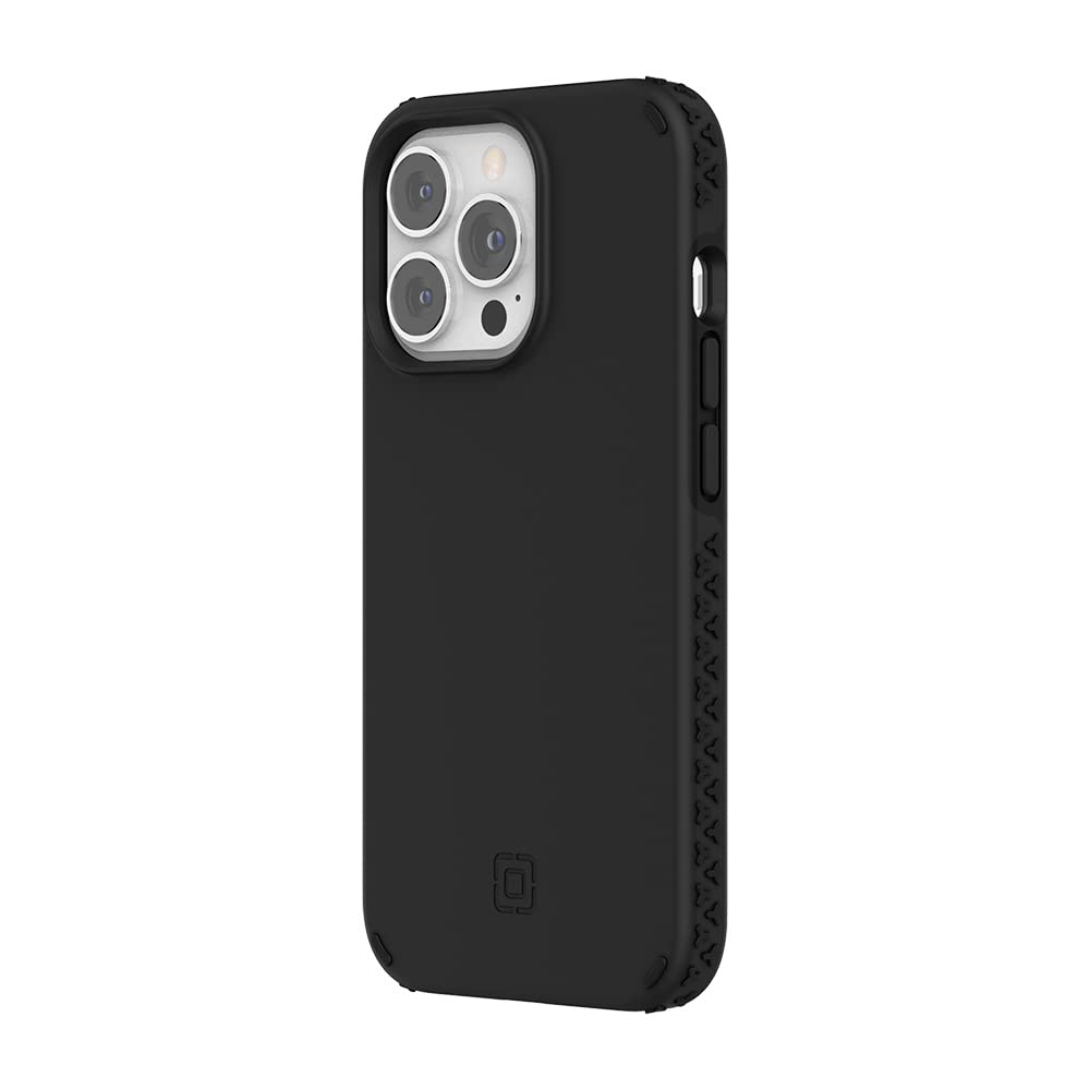 Incipio Grip Series Case for iPhone 13 Pro (6.1"), Multi-Directional Grip, 14 ft (4.3m) Drop Protection - Black (IPH-1965-BLK)