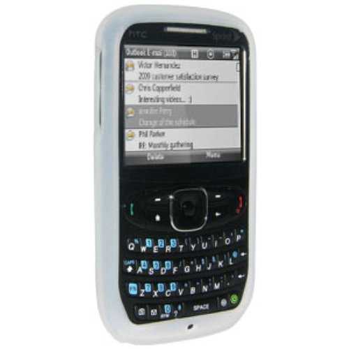 Amzer Silicone Skin Jelly Case for HTC Snap S511 - White