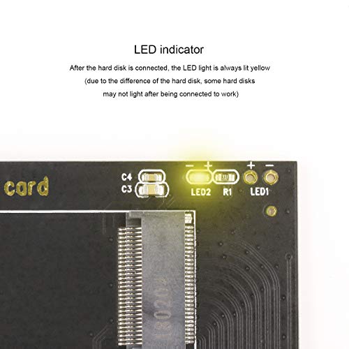 Ubit PCI-E Riser PCIe M.2 PCIe SSD to PCIe Express 3.0 x4 Adapter Card, 5001 Expansion Card Supports M2 NGFF PCI-e 3.0, 2.0 or 1.0, NVMe or AHCI, M-Key, 2280, 2260, 2242, 2230 Solid State Drives