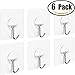 Anwenk Wall Hooks Adhesive Wall Hanging Hooks Stick On Hooks Ceiling Hanger Damage Free Hanging, Reusable Waterproof OilProof for Home, Bathroom, Kitchen, Refrigerator Door, Keys