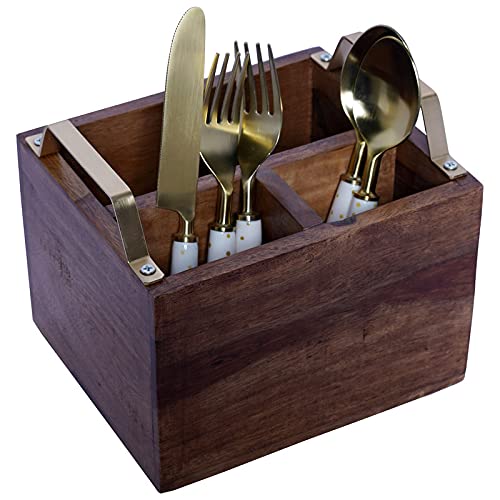 Nestroots Spoon stand with set of 5 cutlery set combo for kitchen