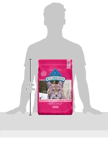 BLUE BUFFALO WILDERNESS NATURAL HIGH PROTEIN, GRAIN FREE DRY FOOD FOR ADULT CATS, SALMON, 11-LB BAG